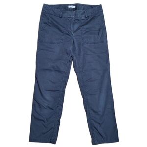 Ann‎ Taylor LOFT Women's Dark Blue Cotton Cargo/Utility Pants Size 6
